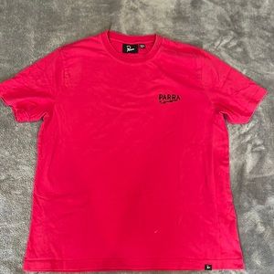Men’s Parra Tee shirt- pink/ fuchsia